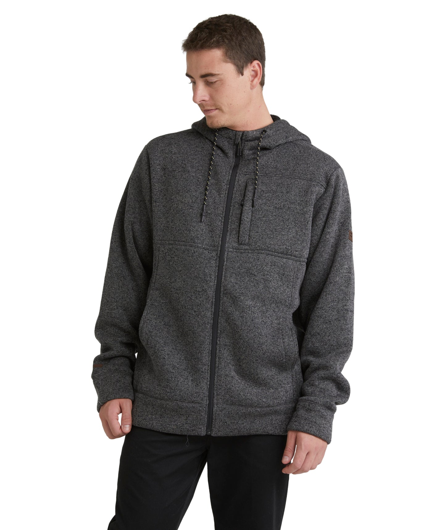 Billabong Boundary Sherpa Zip Jacket - Black Heather