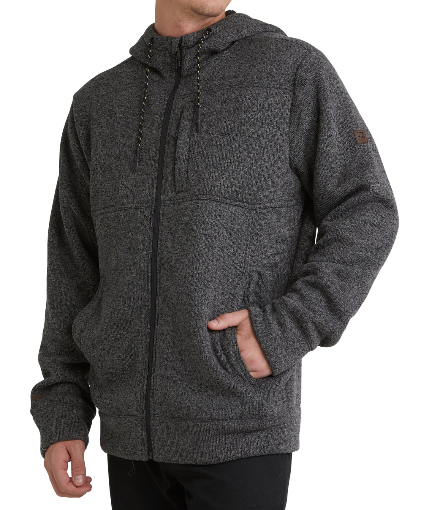 Billabong Boundary Sherpa Zip Jacket - Black Heather