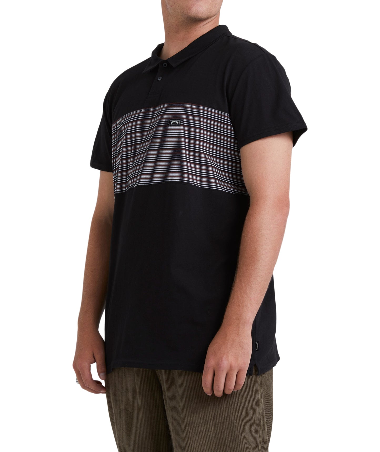 Billabong Banded Die Cut Polo - Black