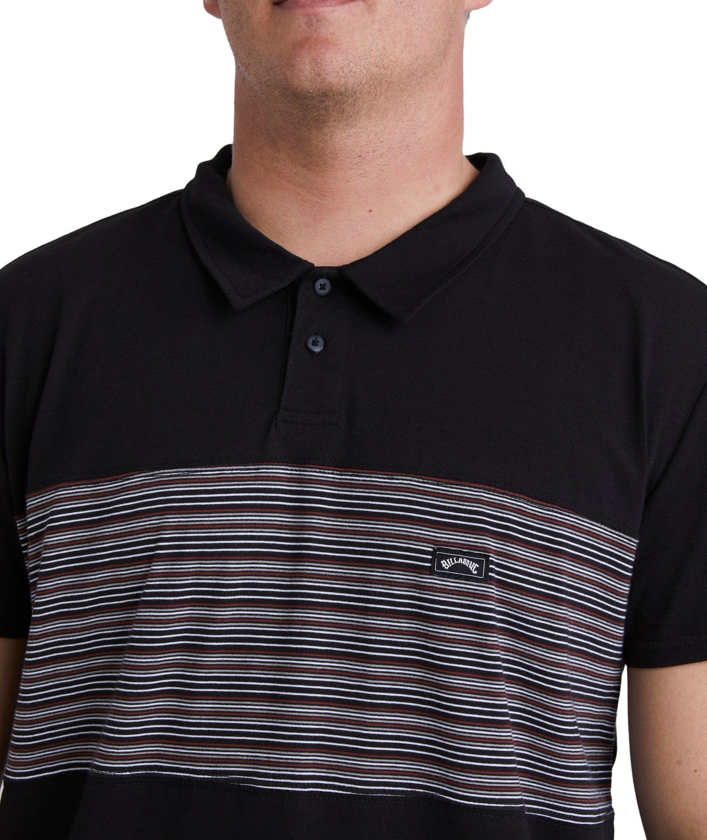 Billabong Banded Die Cut Polo - Black