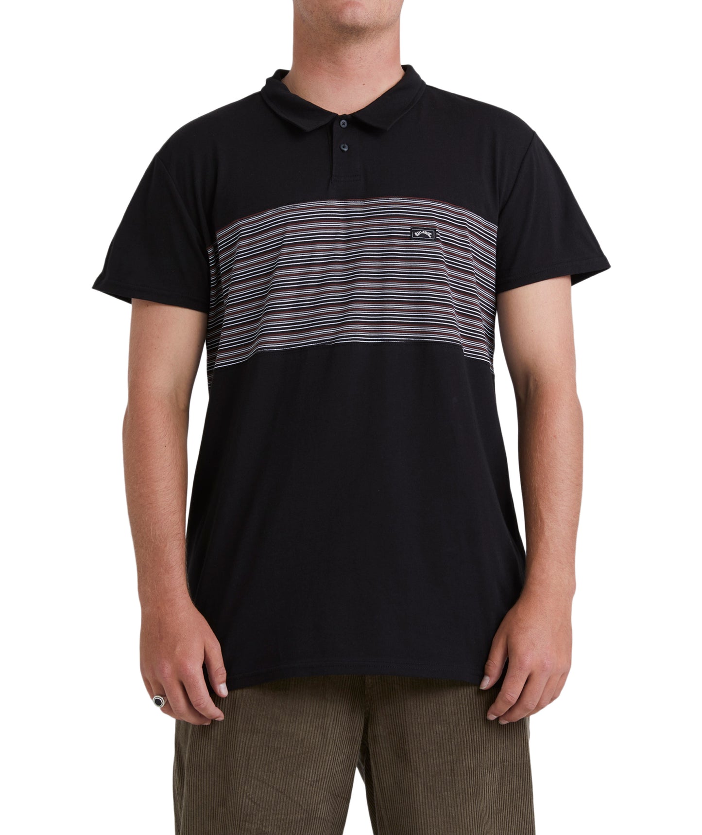 Billabong Banded Die Cut Polo - Black