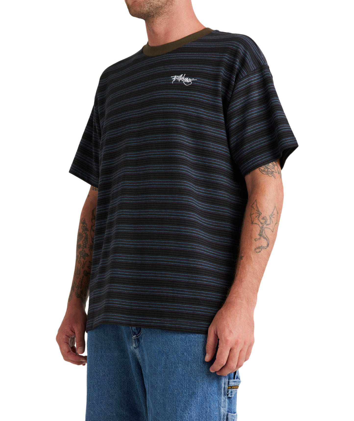 Billabong Absense Stripe Tee - Black