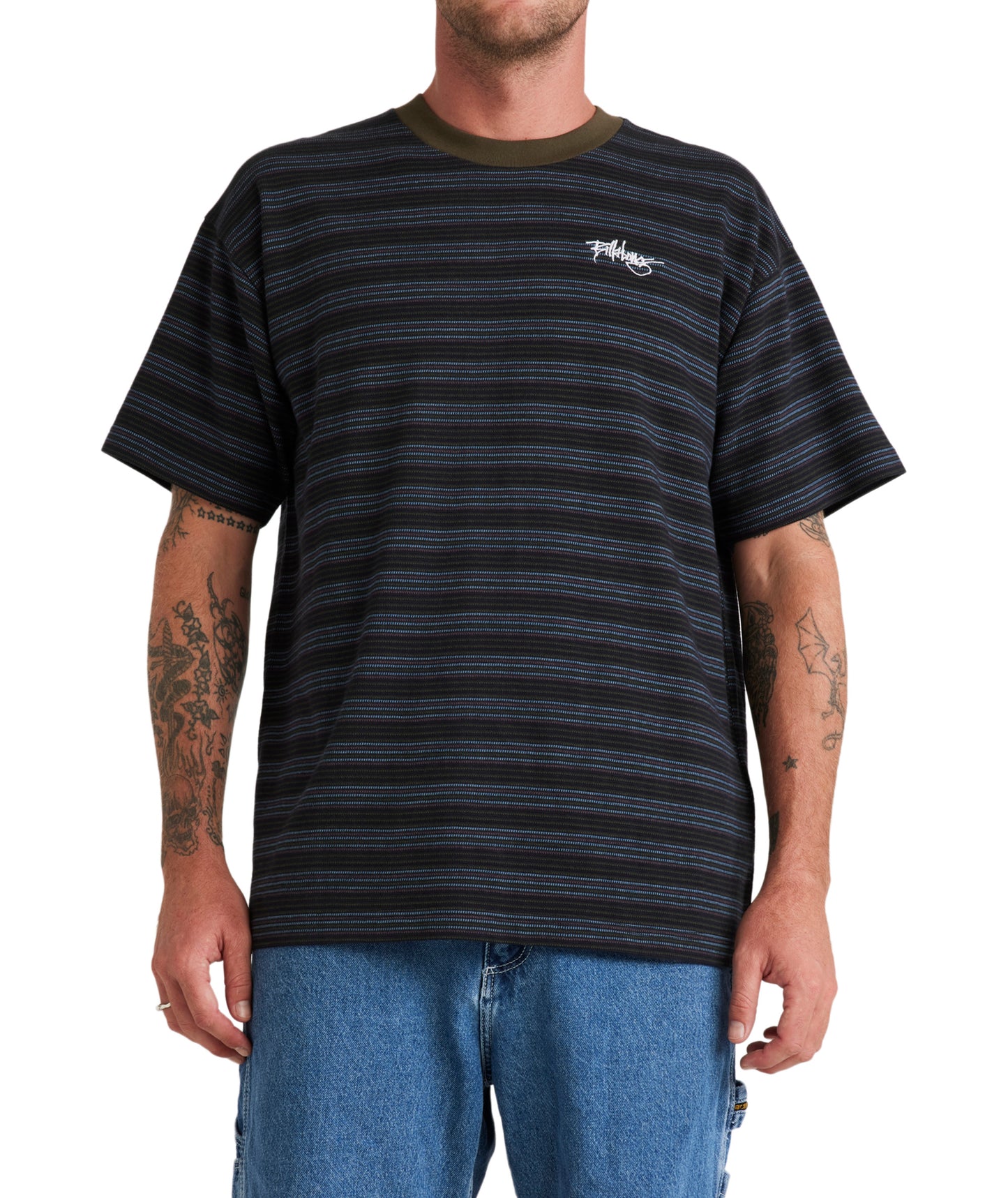 Billabong Absense Stripe Tee - Black