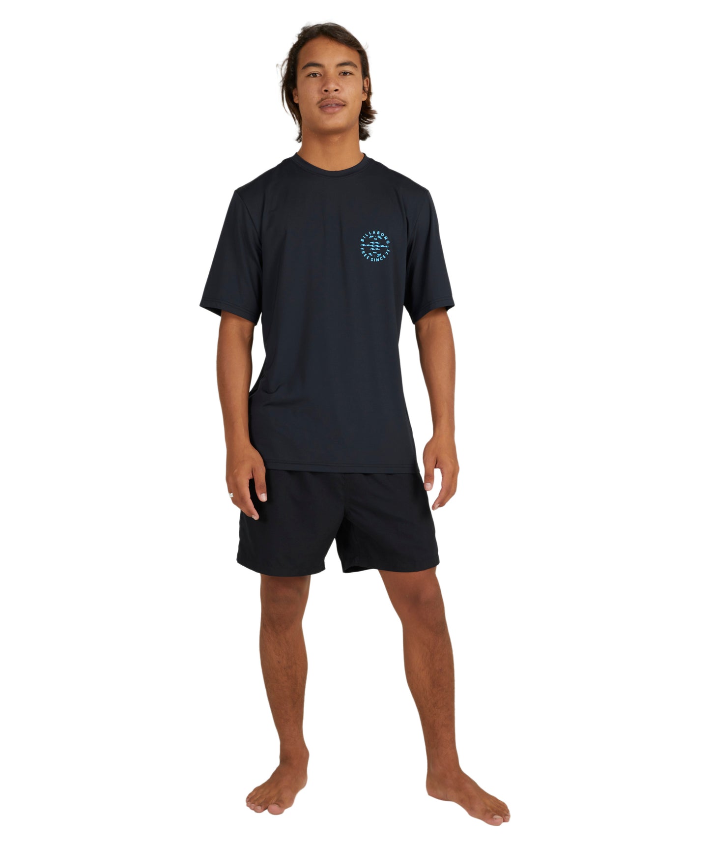 Billabong Big Wave Daz LS SS Rashguard - Black