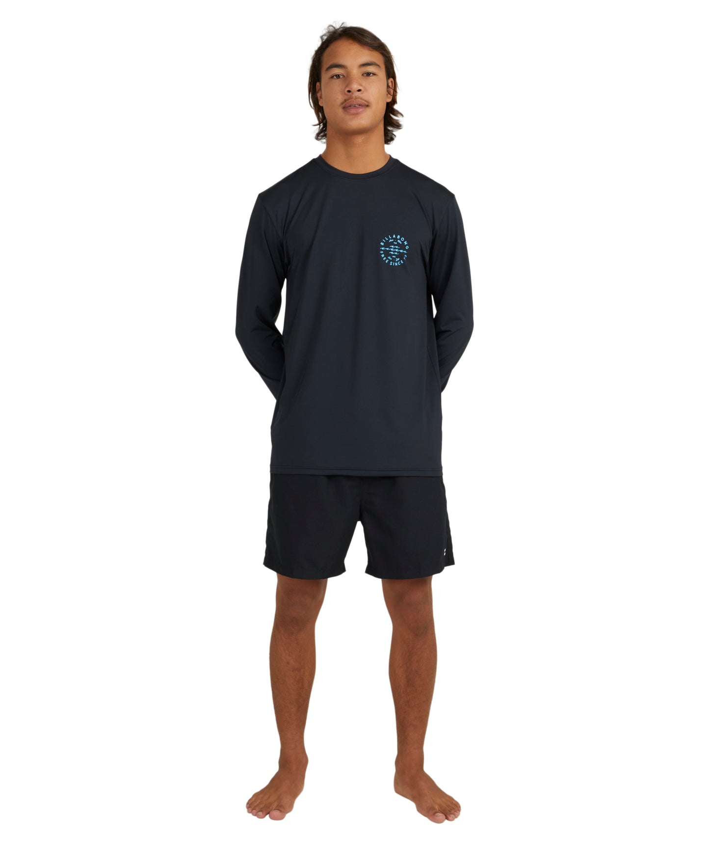 Billabong Big Wave Daz LF LS Rashguard - Black