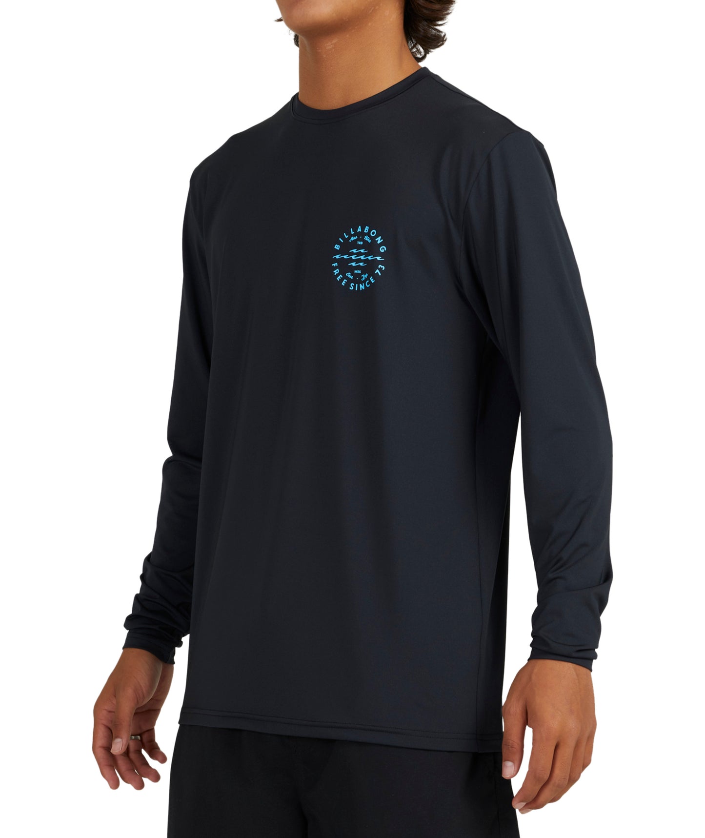 Billabong Big Wave Daz LF LS Rashguard - Black