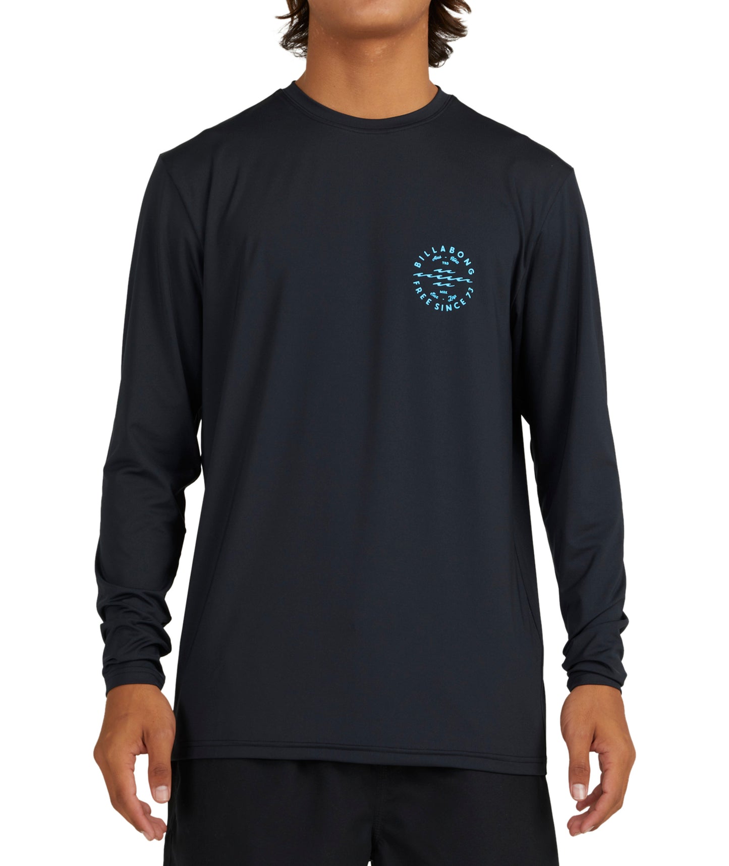 Billabong Big Wave Daz LF LS Rashguard - Black