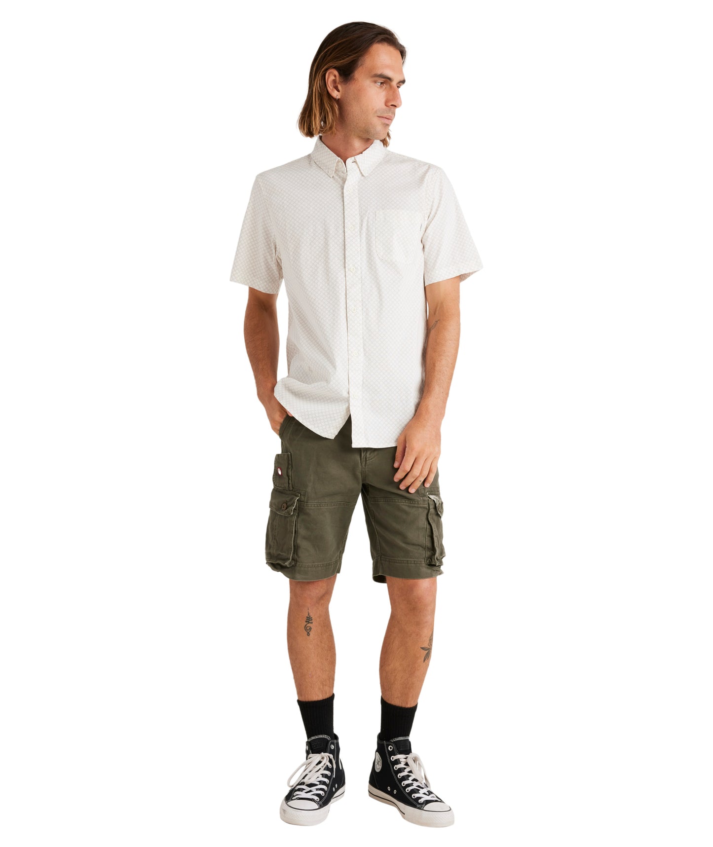 Element Beyond Short Sleeve Shirt - Egret