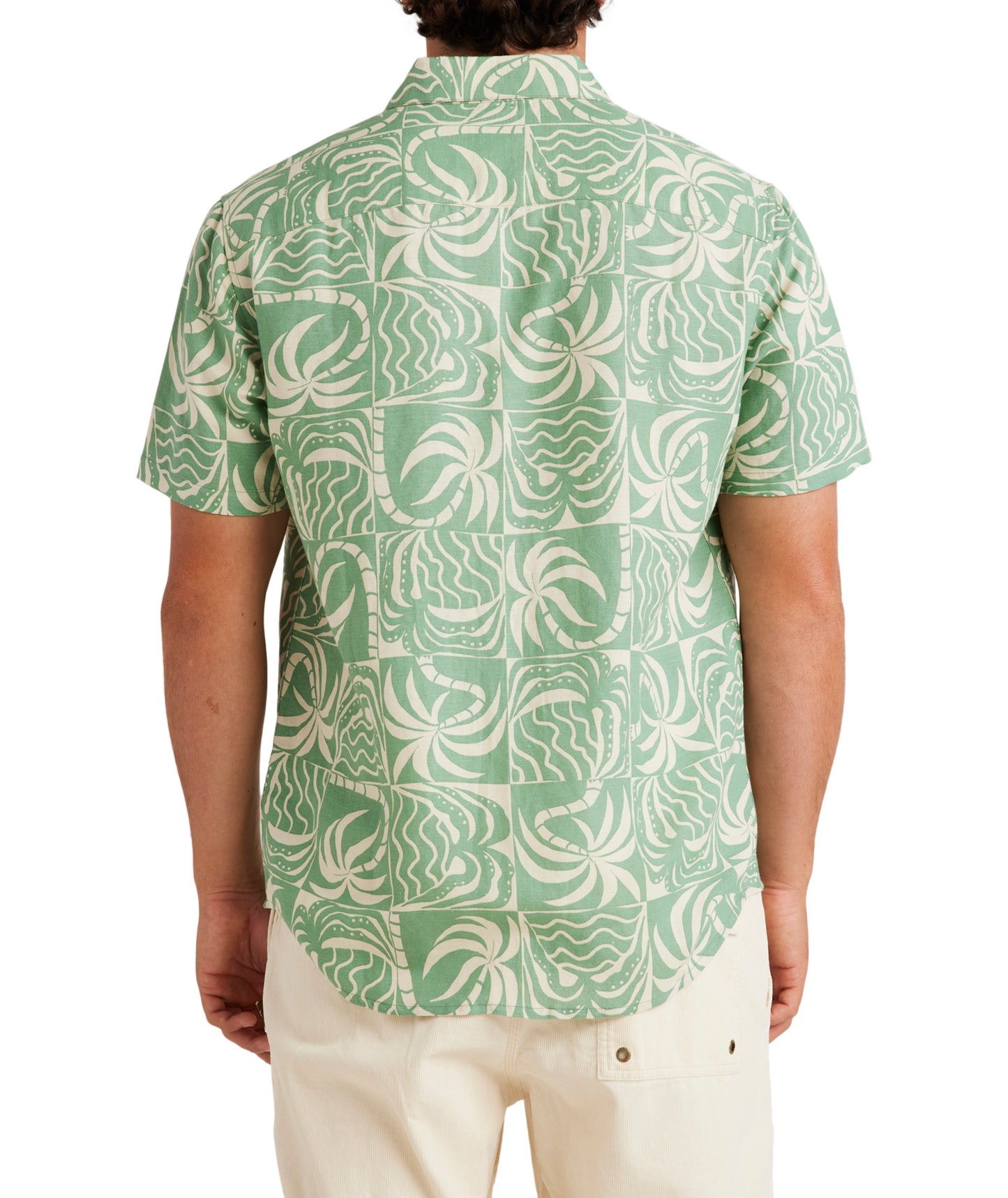 RVCA Exotica Short Sleeve Shirt - Granite Green