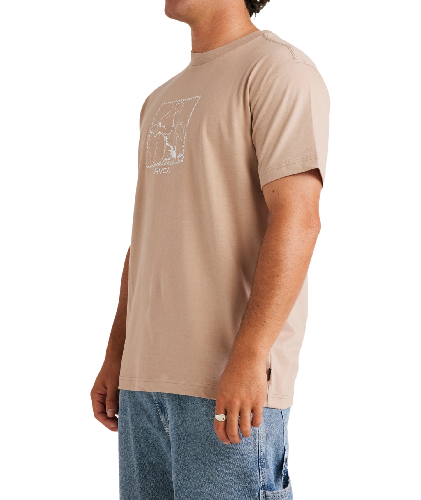 RVCA Bad Cat Tee - Warm Taupe