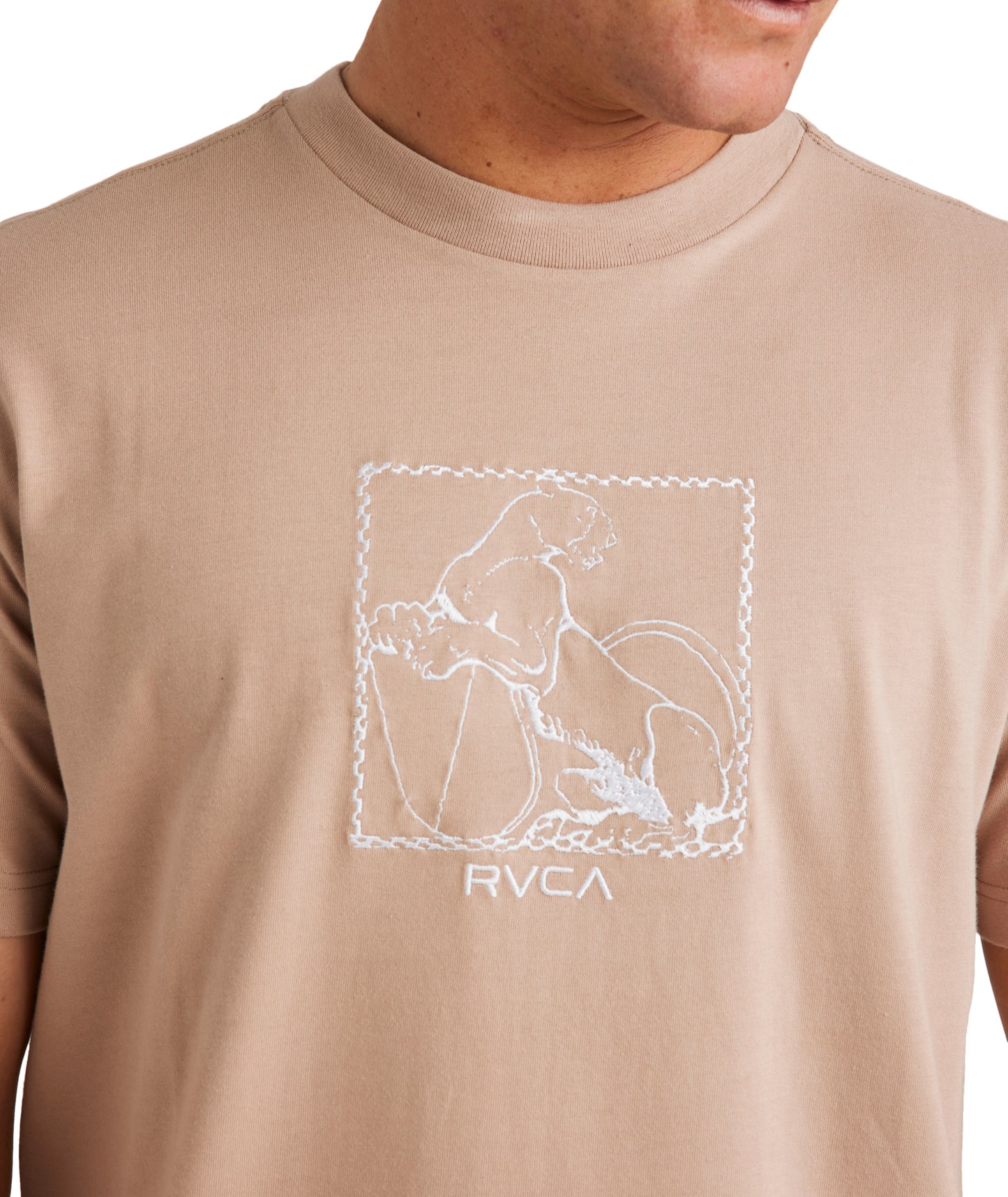 RVCA Bad Cat Tee - Warm Taupe