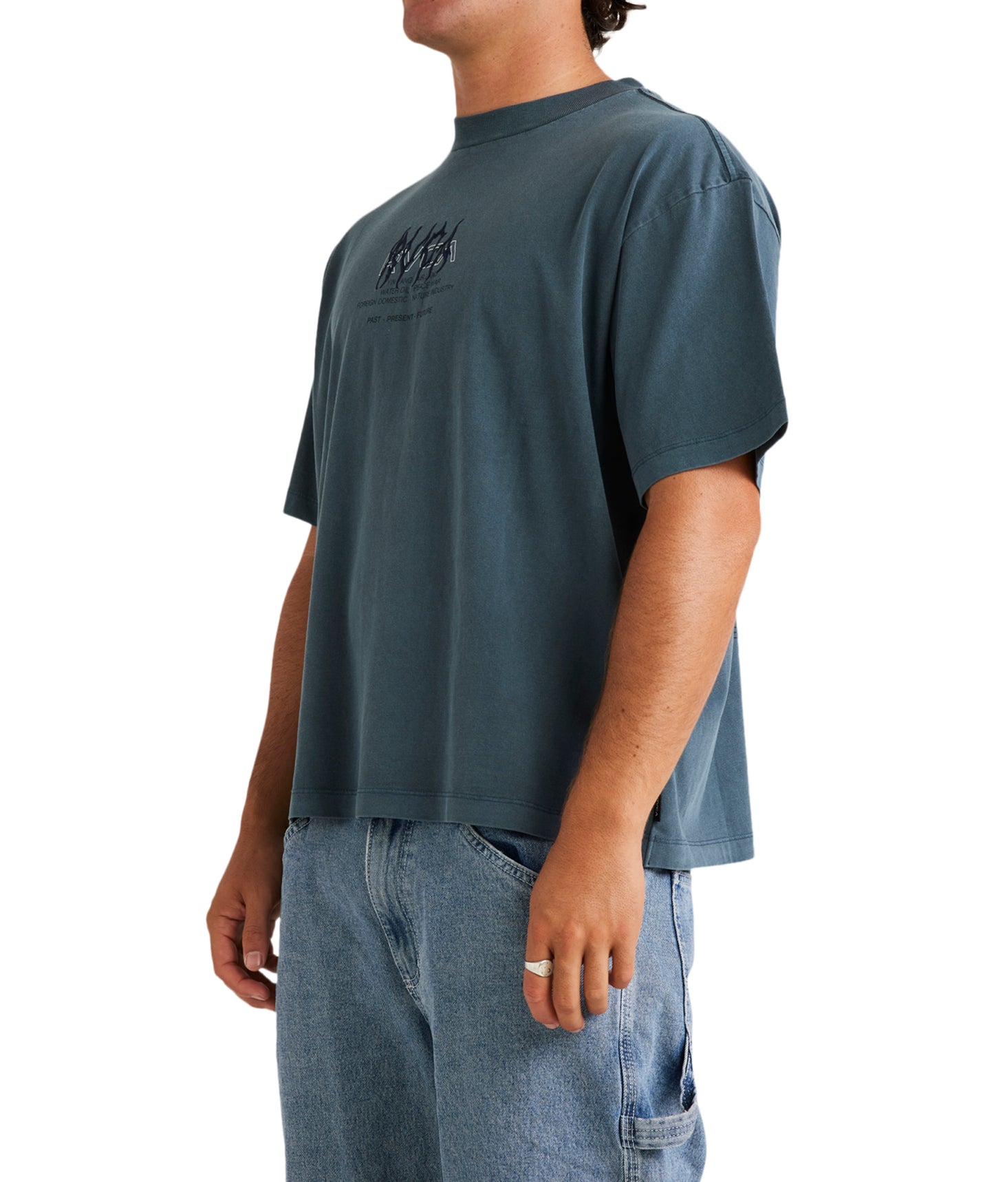 RVCA Drip Tee - Petrol Blue