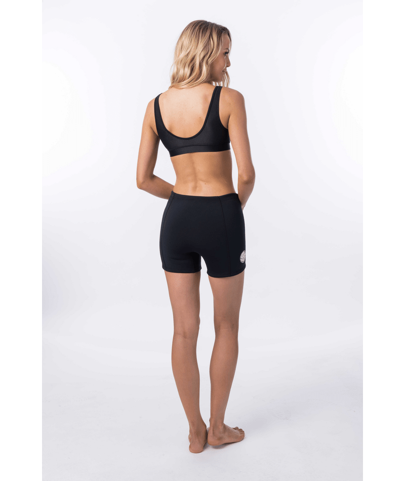 Rip Curl Dawn Patrol Womens 1mm Neo Wetsuit Short - Black