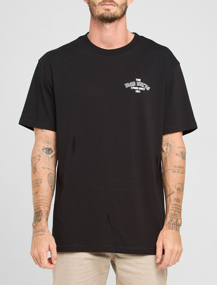 The Mad Hueys Anchor Wheel SS Tee - Black