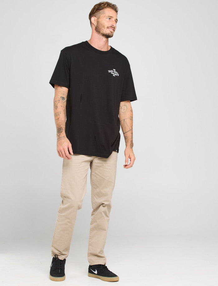 The Mad Hueys Anchor Wheel SS Tee - Black