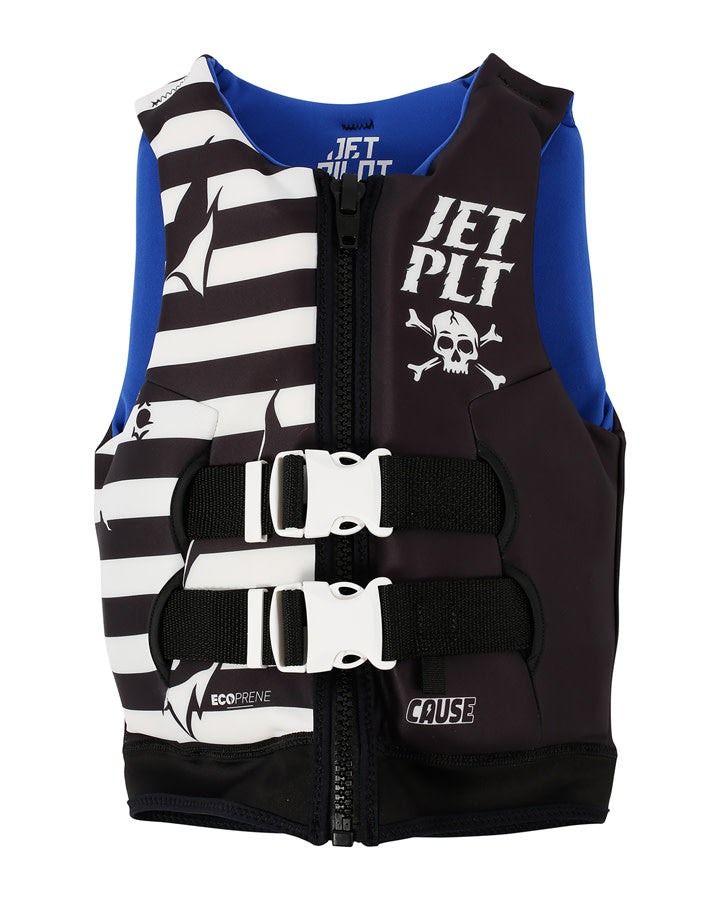 Jetpilot The Cause Boys Youth Neo Life Jacket - Black