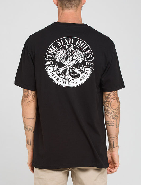 The Mad Hueys Cheers For The Beers SS Tee - Black