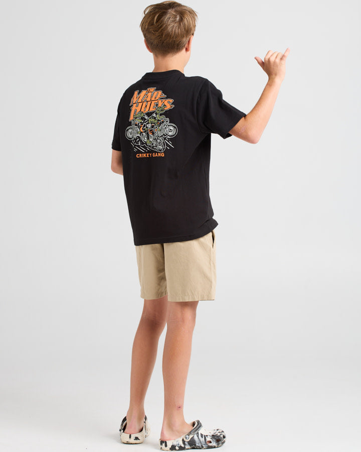 The Mad Hueys Crikey Gang Youth Tee - Black