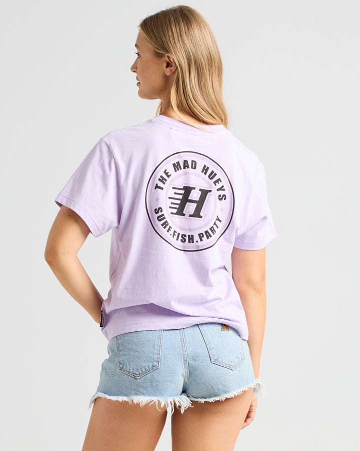 The Mad Hueys H Series Womens Tee - Baby Lilac