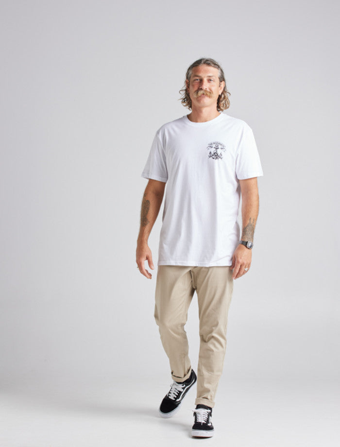 The Mad Hueys, Hueys Anchor Tee - White