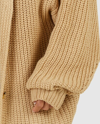 Billabong Encase Me Cardigan - Dark Almond