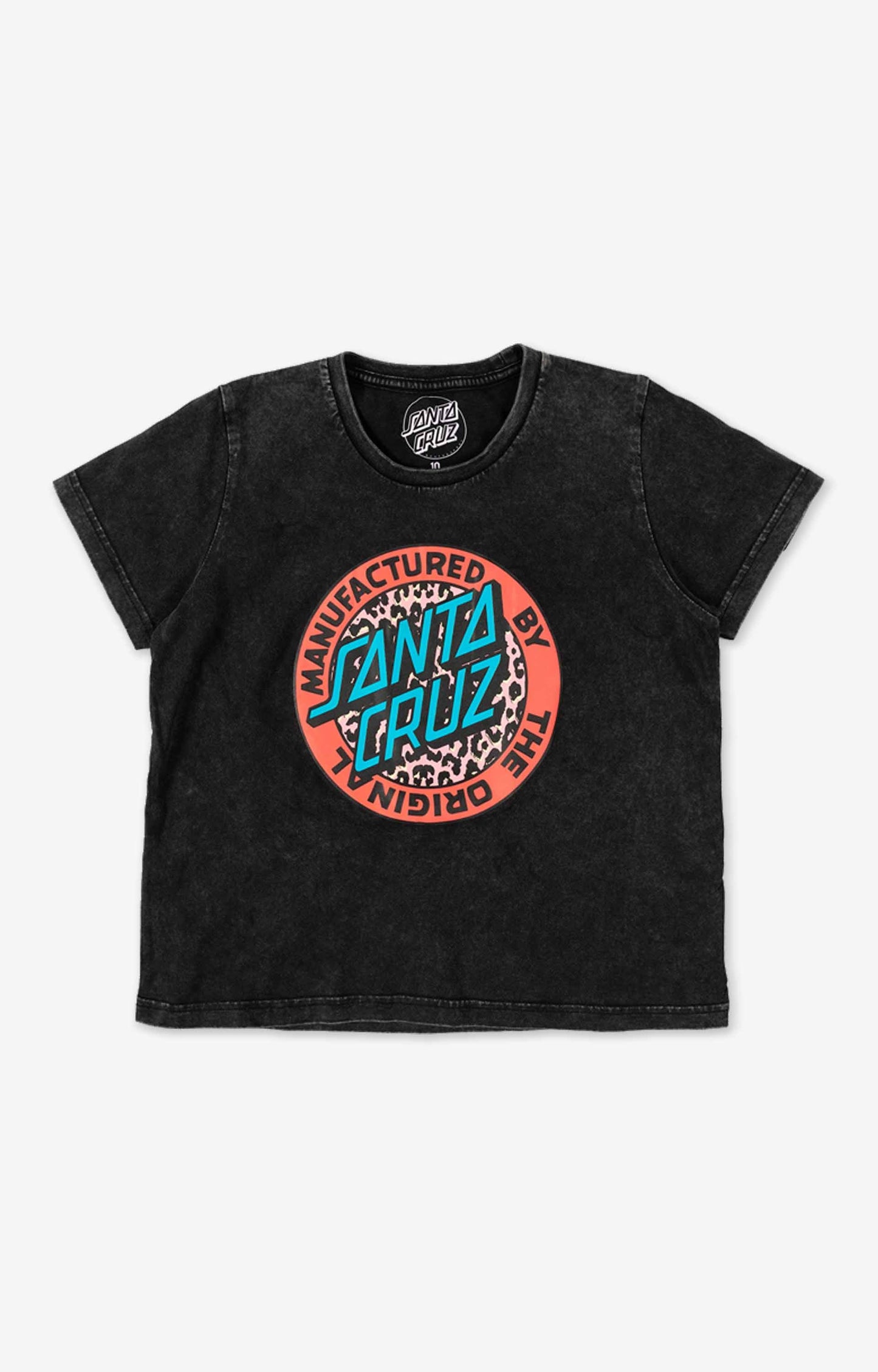 Santa Cruz Girls Primal MFG Dot Tee - Acid Black