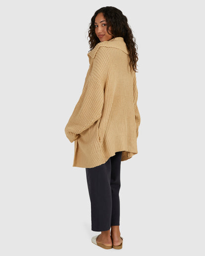 Billabong Encase Me Cardigan - Dark Almond