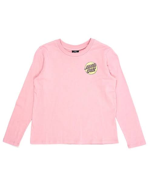 Santa Cruz Girls Other Dot Dot LS Tee - Musk