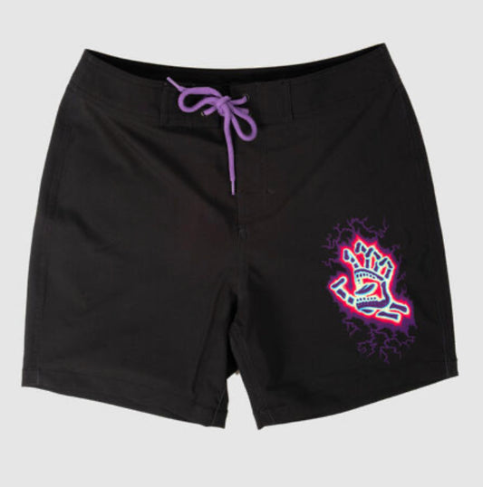 Santa Cruz Electro Hand Beach Short - Black