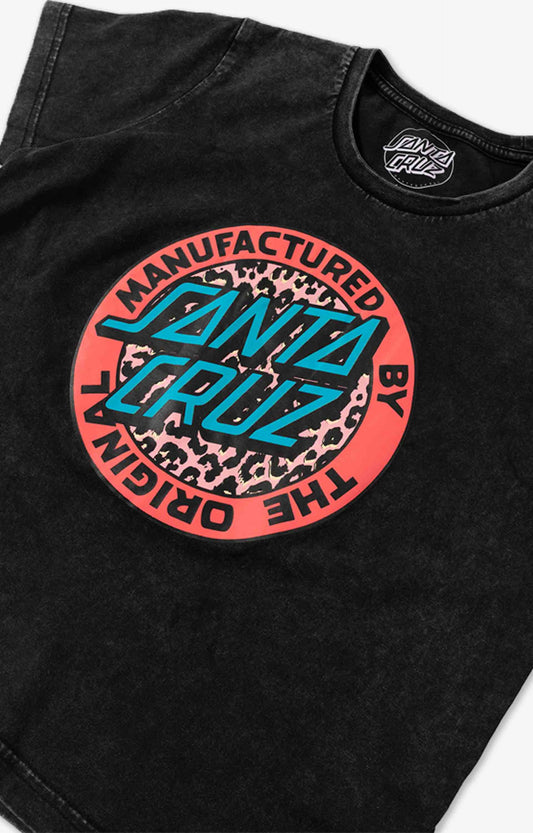 Santa Cruz Girls Primal MFG Dot Tee - Acid Black