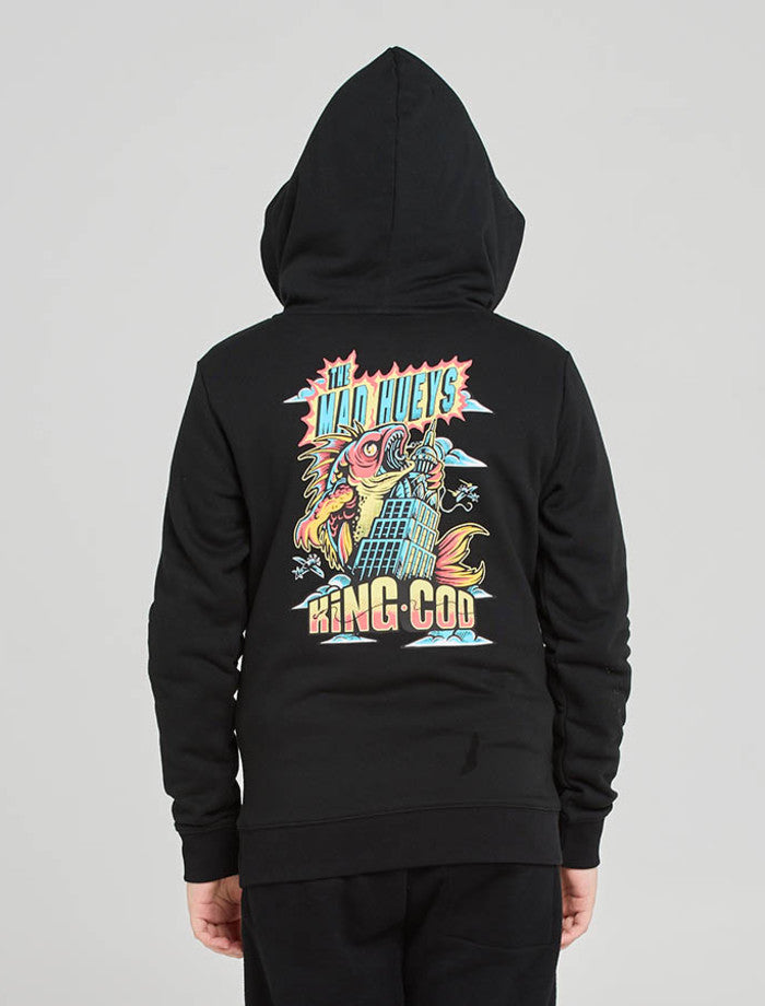 The Mad Hueys King Cod Youth Pullover - Black