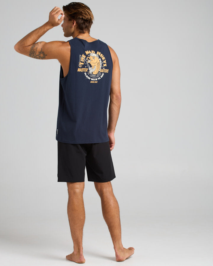 The Mad Hueys Master Baiters Tank - Navy