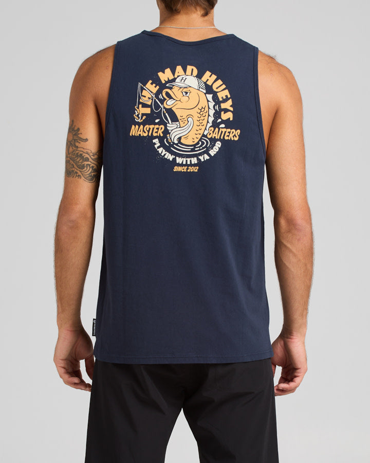 The Mad Hueys Master Baiters Tank - Navy