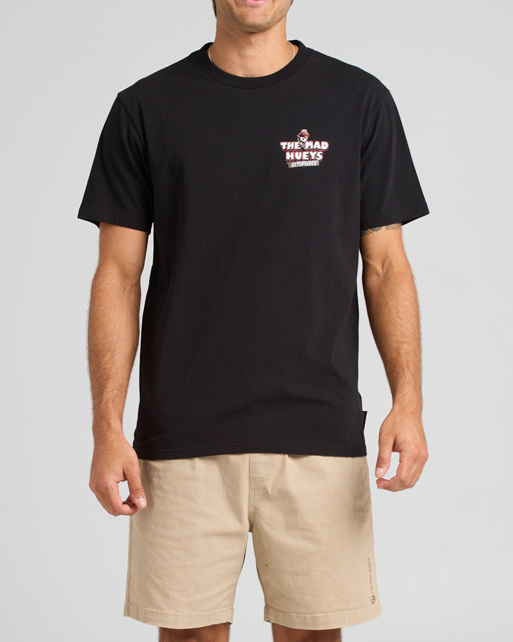 The Mad Hueys Octopissed Tee - Black