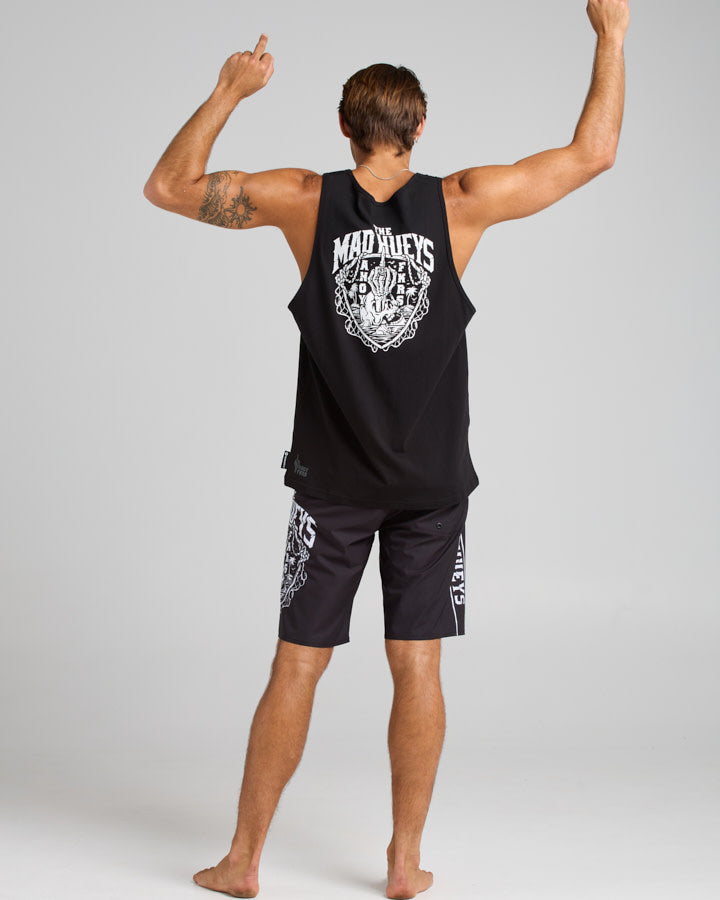 The Mad Hueys Port Side Ahoy Fkrs Tank - Black