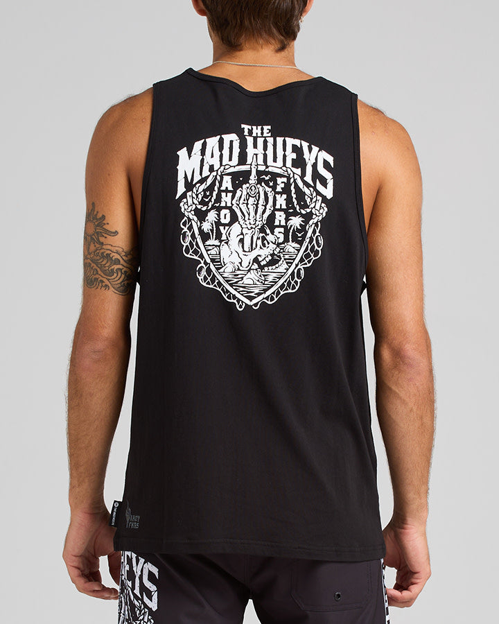 The Mad Hueys Port Side Ahoy Fkrs Tank - Black