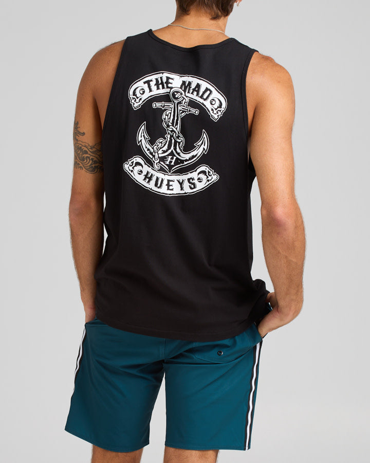 The Mad Hueys Skull Anchor Tank - Black