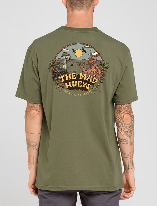 The Mad Hueys Still Lovin Every Minute SS Tee - Olive