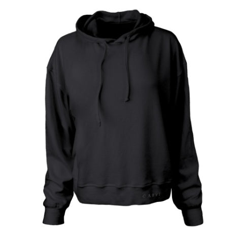 Carve Comfort Womens Pullover Hoodie - Black