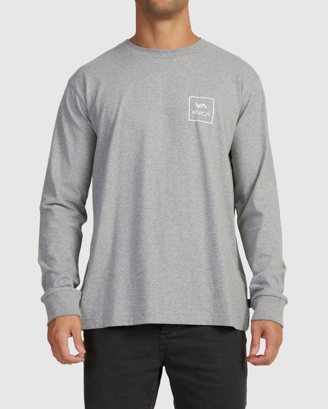 RVCA VA All The Ways LS Tee - Grey Marle