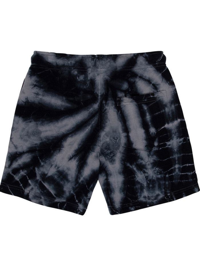 Santa Cruz Bone Slasher Track Shorts - Black Tie Dye