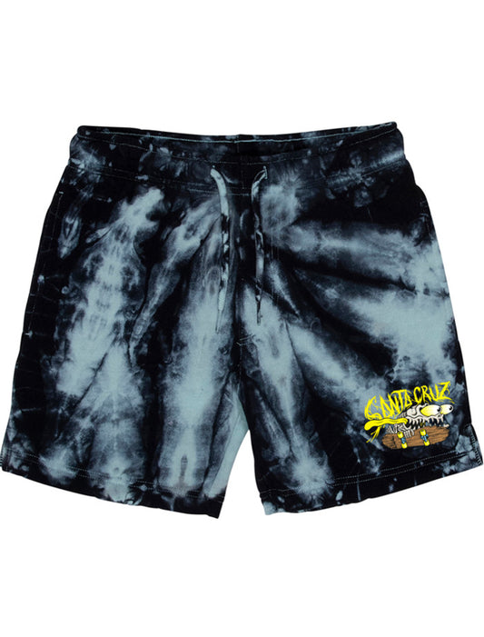 Santa Cruz Bone Slasher Track Shorts - Ocean Tie Dye