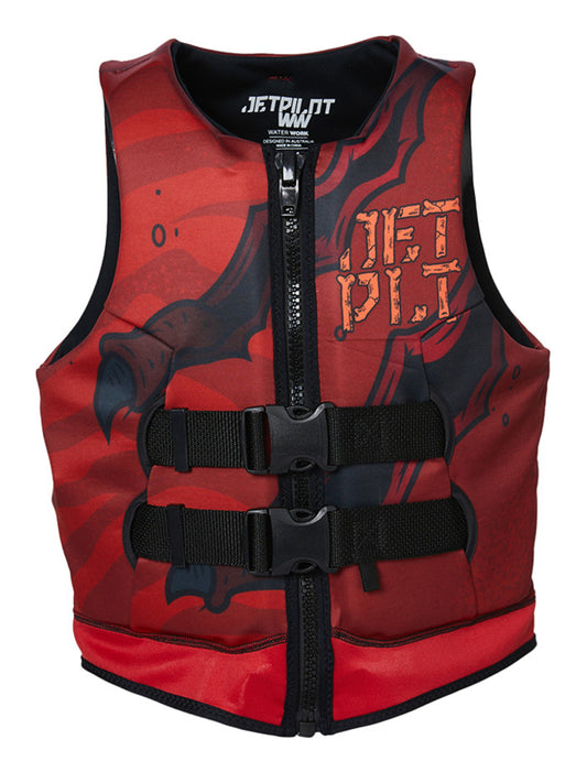 Jetpilot Boys Rex Youth Cause Neo Vest -Red