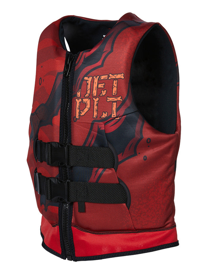 Jetpilot Boys Rex Youth Cause Neo Vest -Red