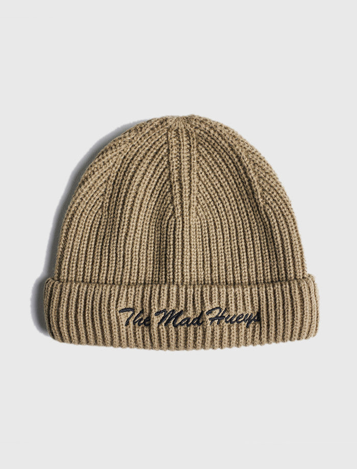 Mad Hueys Calm Down Roll Up Warfie Beanie - Khaki