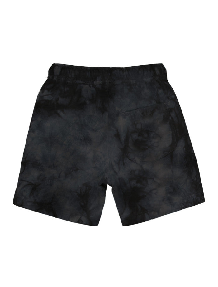 Santa Cruz Checked Out Flamed Dot Track Shorts - Black Tie Dye