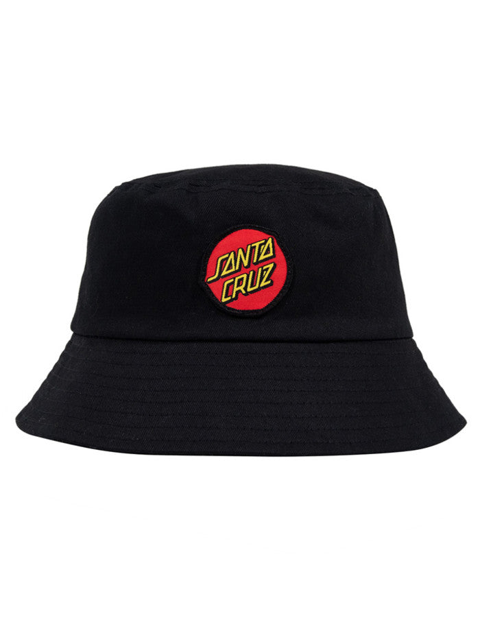 Santa Cruz Classic Dot Youth Bucket Hat - Black