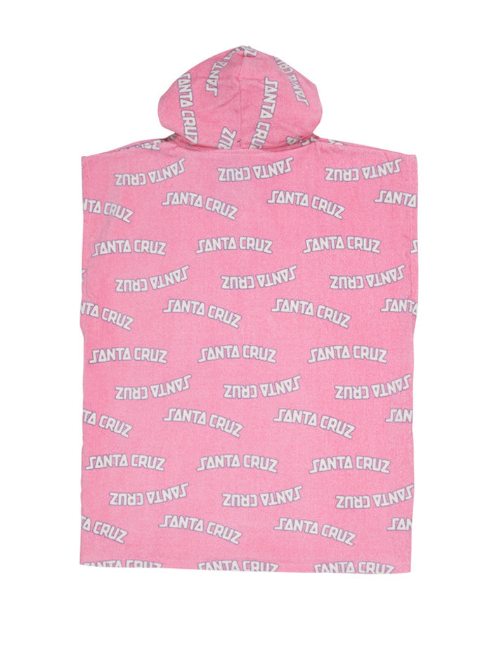 Santa Cruz College Arch Poncho Towel - Pink