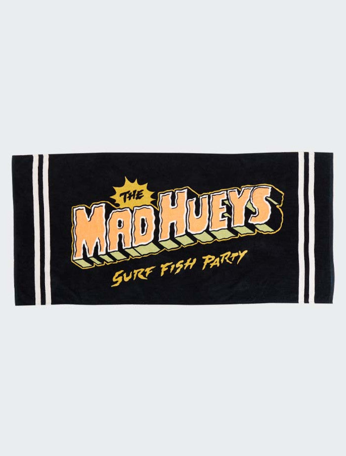 Mad Hueys Dirty Vacay Surf Towel - Black