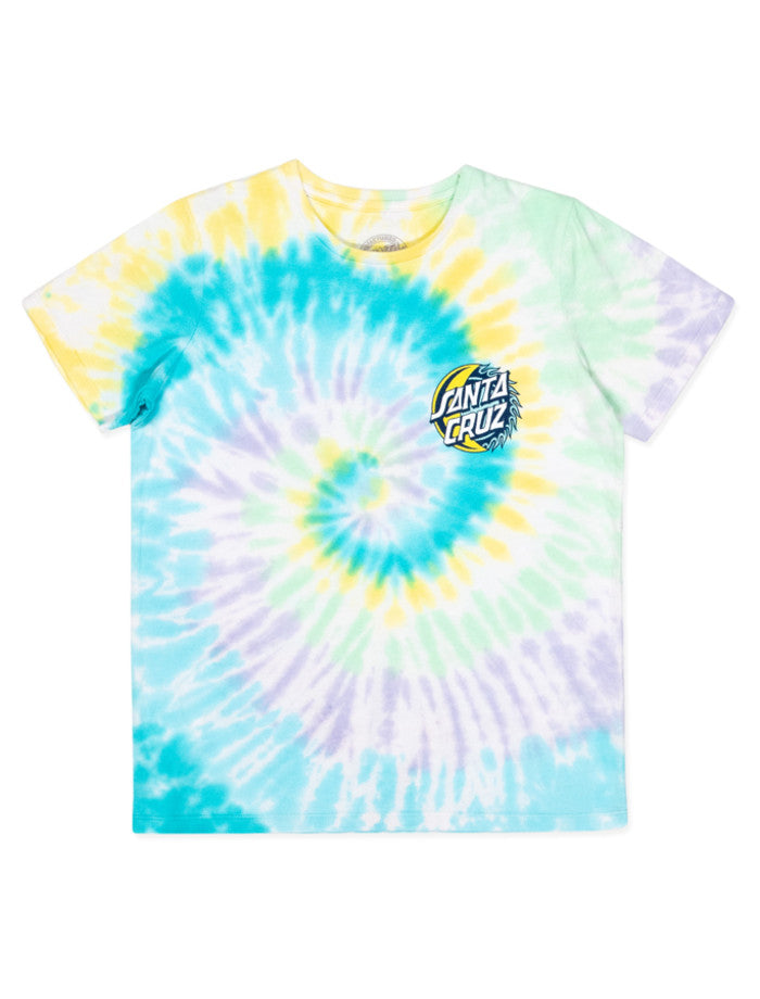 Santa Cruz Eclipse Dot Tee - Aqua Tie Dye